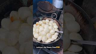 Lucknow’s Spl Khasta Chole🤩😋 Indian Street Food [upl. by Omarr]