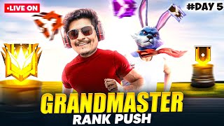 GRANDMASTER RANK PUSH DAY 5  RAISTAR amp GYAN GAMING IS FREE FIRE LIVE [upl. by Franchot55]