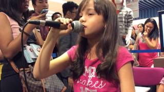 Mona sings Let it go Holiday Meet and Greet 2014 at SM MOA [upl. by Anole345]