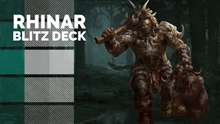 Rhinar Deck build CC uprising journey to Flesh and Blood tcg [upl. by Davison]