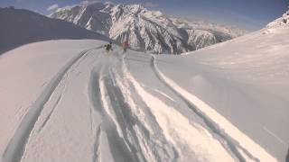 GoPro  Heliski  Day With Pure Ski Company Heliskiing in Sestriere Italy [upl. by Bailey]