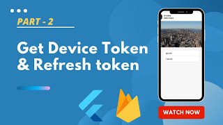 Part 2  Get device token  Flutter Firebase push notification [upl. by Lancelle]