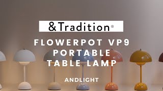 amptradition Flowerpot VP9 Portable Table Lamp [upl. by Ytsud197]