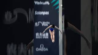 Top Dives In Womens 10m Platform topdives diving WorldChampionships QuanHongchan [upl. by Ainod662]