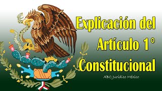 IMPORTANTE 🇲🇽 EL ARTÍCULO QUE TODO MEXICANO DEBE CONOCER ART 1 CONSTITUCIONAL [upl. by Leinaj963]