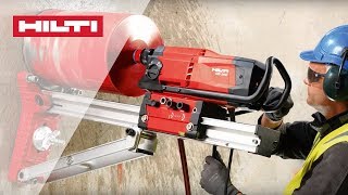 HOW TO use Hilti DD 200 diamond coring tool for rigbased drilling [upl. by Nina656]