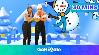 Wintertime Songs and Activities  GoNoodle [upl. by Bahe]