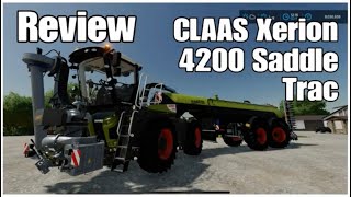 CLAAS Xerion 4200 Saddle Trac Pack Review  Farming Simulator 22 [upl. by Dnalel]