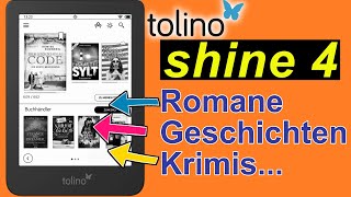 Tolino Shine 4  eBooks Romane und Krimis  SeppelPower [upl. by Nodnyl]