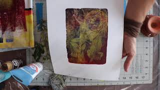 Finding Rich Colors  Gelli Printing Session [upl. by Larret]