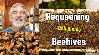 Beekeeping Segment  Requeening Hives WITH Bob Binnie [upl. by Melli]