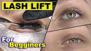 EYELASH LIFT TUTORIAL  lash lift tips and triks for begginers  full procedure [upl. by Latsyrhc963]