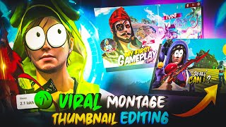 How To Edit ff Montage Thumbnail Like TgrNrz  ZeroxFF jaise thumbnail kaise banaye🔥 [upl. by Amalie152]