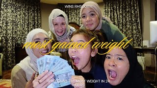 WHO CAN GAIN THE MOST WEIGHT IN 24 HOURS [upl. by Peirsen]