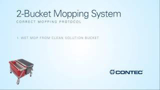 How to Use a 2Bucket Mopping System for Efficient Cleaning amp Disinfecting [upl. by Ellezig]