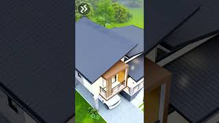 Split Level House Design with 3 Bedrooms shorts splitlevelhouse splitlevelhousedesign [upl. by Pinckney]