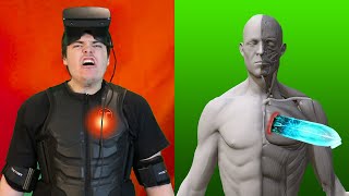 HOW MUCH PAIN CAN I FEEL IN VR Haptic Suit [upl. by Karie865]