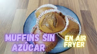 Muffins en Air Fryer Sin Azúcar  Sin Harinas [upl. by Adihaj187]