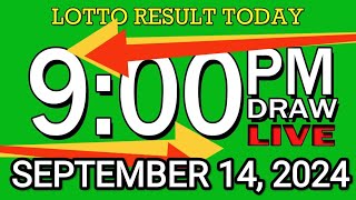 LIVE 9PM LOTTO RESULT TODAY SEPT 14 2024 2D3DLotto 9pmlottoresultseptember142024 [upl. by Laeira133]