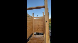 DIY Outdoor Shower  Woodland Mills HM130MAX [upl. by Yralam157]