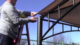 Installation Tip for a cornerpocket style gazebo canopy [upl. by Nnaarat]