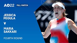 Jessica Pegula v Maria Sakkari Full Match  Australian Open 2022 Fourth Round [upl. by Esele901]