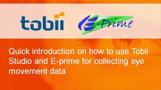 Using Tobii Studio and Eprime for collecting eye movement data in the same experiment [upl. by Anwahsat]