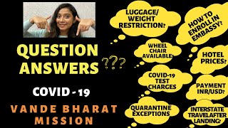 Frequently Asked Questions VANDE BHARAT MISSION Explained  QampA  FAQs [upl. by Lilith]