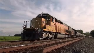 Wheeling amp Lake Erie 8795 SD40T2 leads Rio Grande tunnel Motor on CSX WampLE train 238 [upl. by Chellman755]