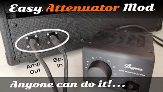 Guitar Amp Attenuator Mod  Adding Jacks Amp Out  Speaker In [upl. by Penelope732]