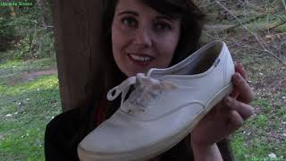 Fashion Review Lizzy reviews Keds Leather sneakers Bloopers Outakes [upl. by Stevana]