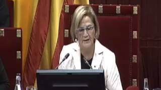 La presidenta del Parlamento catalán impide hablar a Rivera en su turnoquot¡Me da igualquot [upl. by Notsnhoj]