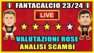 ANALISI ROSE e VALUTAZIONE SCAMBI al FANTACALCIO  NOMI DA COMPRARE [upl. by Klingel881]