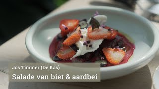 Bietenaardbeiensalade van Restaurant De Kas [upl. by Tory]