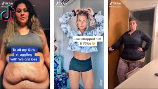 Best Weightloss Glow Ups that are Almost Unrecognizable Motivational Tiktok Compilation Part 1 [upl. by Ibbob]