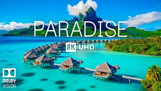 PARADISE 8K Video Ultra HD With Soft Piano Music  60 FPS  8K Nature Film [upl. by Feledy]