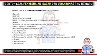 KisiKisi dan Contoh Soal Ujian Penyesuaian Ijazah dan Ujian Dinas Terbaru [upl. by Costa]