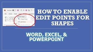 Edit Points is Disabled or Not Working in Word Excel and PowerPoint [upl. by Raamaj]