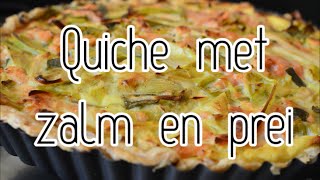 Quiche met zalm en prei [upl. by Ronacin]