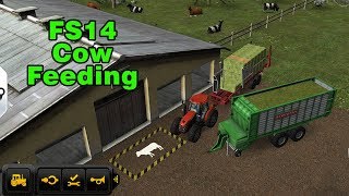 Fs14 Farming Simulator 14  Cow Feeding  İnek Besleme Timelapse 33 [upl. by Eanaj]