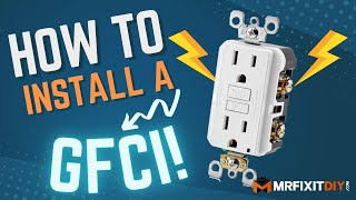 HOW TO INSTALL A GFCI OUTLET [upl. by Elocal]