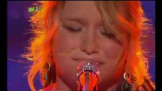 CRYSTAL BOWERSOX DOES A STUNNING PERFORMANCE FOR AMERICAN IDOL TITLE UP TO THE MOUNTAIN HQ [upl. by Tempa637]