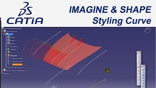 Catia V5 EğitimampTutorial 3  ImagineampShape  Styling Curve [upl. by Georgi697]