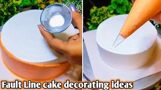 New Fault Line cake decorating ideas 🧡✨🧡 [upl. by Sell]