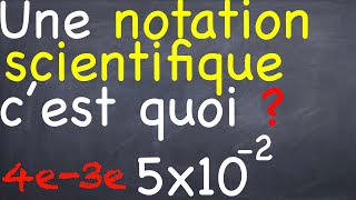 La notation scientifique cest quoi [upl. by Etnoed769]