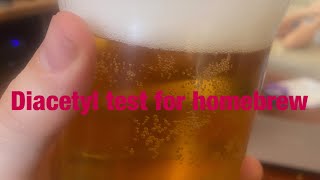 Diacetyl test for homebrew beer [upl. by Aloysius]