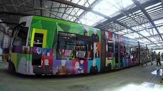 2017 Melbourne Art Trams  St Albans Community Art Tram [upl. by Ayikin]