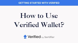 Verified Walkthrough  How To Use Verified Wallet [upl. by Haeckel700]