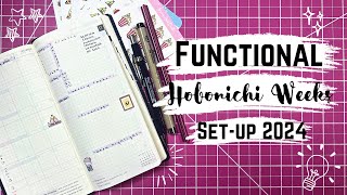 Functional 2024 Hobonichi Weeks Setup [upl. by Aneryc]