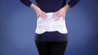 Thuasne  Lombamum Lumbar belt  Fitting Video [upl. by Anaerb422]